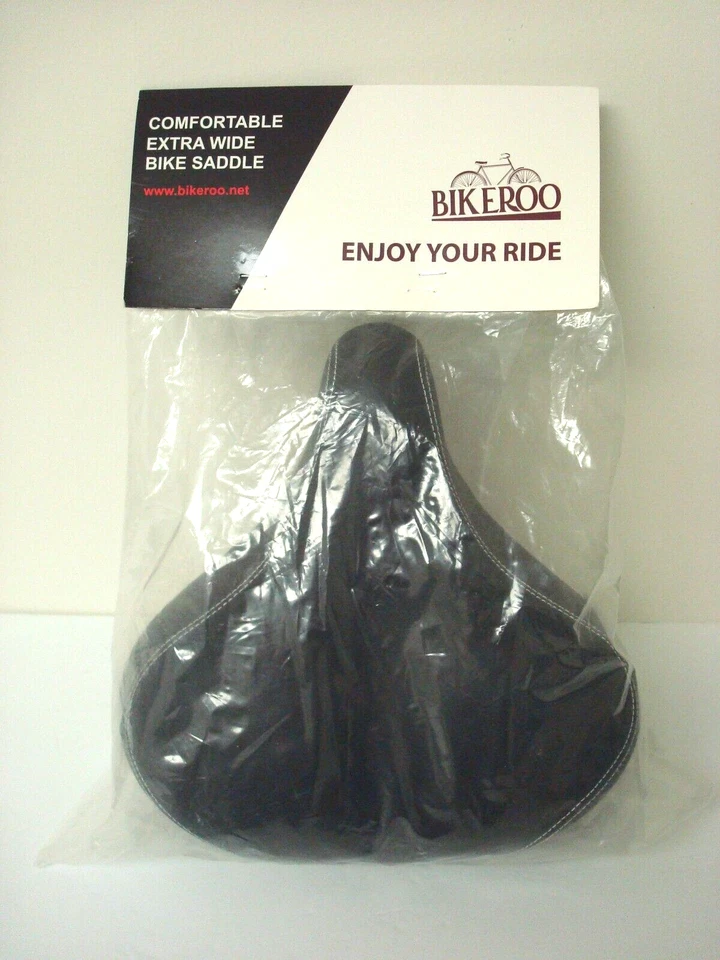 Bikeroo Most Comfortable Bike Seat for Seniors Extra Wide and Padded Bicycle