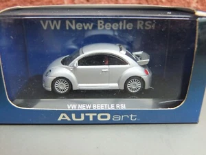 Volkswagen New Beetle RSi Silver - Auto Art 1/64 Scale BOXED - Picture 1 of 2