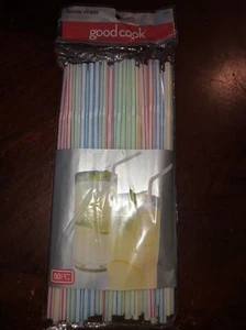 Good Cook Flexible Drinking Straws, 50 Count New In Package - Picture 1 of 4