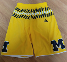 University Of Michigan Wolverines 2015 Basketball Shorts Adidas Medium NICE