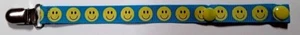 Quality metal/plastic teeth dummy/pacifier clip/chain/saver 16mm: Smiley Emoji - Picture 1 of 2