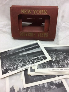 Vintage New York Souvenir Ansichten Ordner Yankee Stadium Lady Liberty - Bild 1 von 11