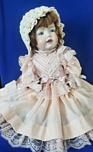 Hilda doll Signed 1977, Repo of JDK Germany all Bisque jointed body, 1914" T:17" - Picture 1 of 18