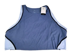 NIKE YOGA DRI-FIT LUXE CROPPED TANK Women's 3X GREY Activewear Gorecore New Tags - Picture 1 of 7