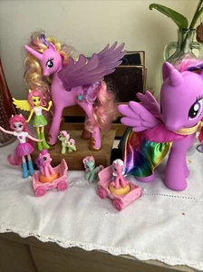 Lot Of Pony Toys 8 Hasbro Scooters, Dolls Lights Up - Picture 1 of 10
