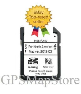 2014 VX Crosstrek Limited Hybrid Genuine Navigation DATA SD Card U.S Canada Map - Foto 1 di 1