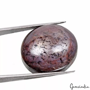 Star Ruby Violet Natural 54.60Ct Certified Oval Cabochon Huge Untreated Gemstone - Picture 1 of 10