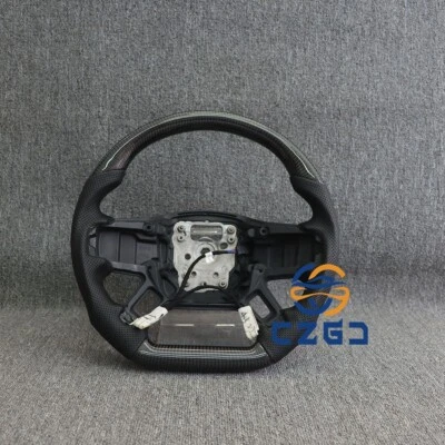 正品碳纤维方向盘适用于路虎 Defender 110 20-24 带加热 — 第 1/4 张图片