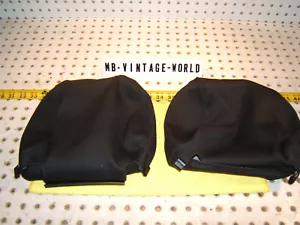 VW Mk4 2005 Jetta GLi Ri & Left Recaro Seat Cloth BLACK head rests OEM 1 Covers - Picture 1 of 18