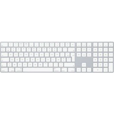 Apple Magic Keyboard mit Touch ID & Ziffernblock – Französisch, Silber/Weiß - Bild 1 von 4