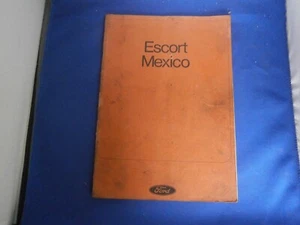 Ford Escort Mexico Mk1 Workshop Manual Supplement - Picture 1 of 5