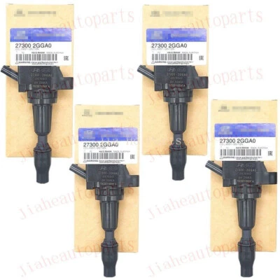 4PCS 27300-2GGA0 Ignition Coil For 2015-21 Genesis Sonata Tucson Optima Sportage - Image 1 of 4