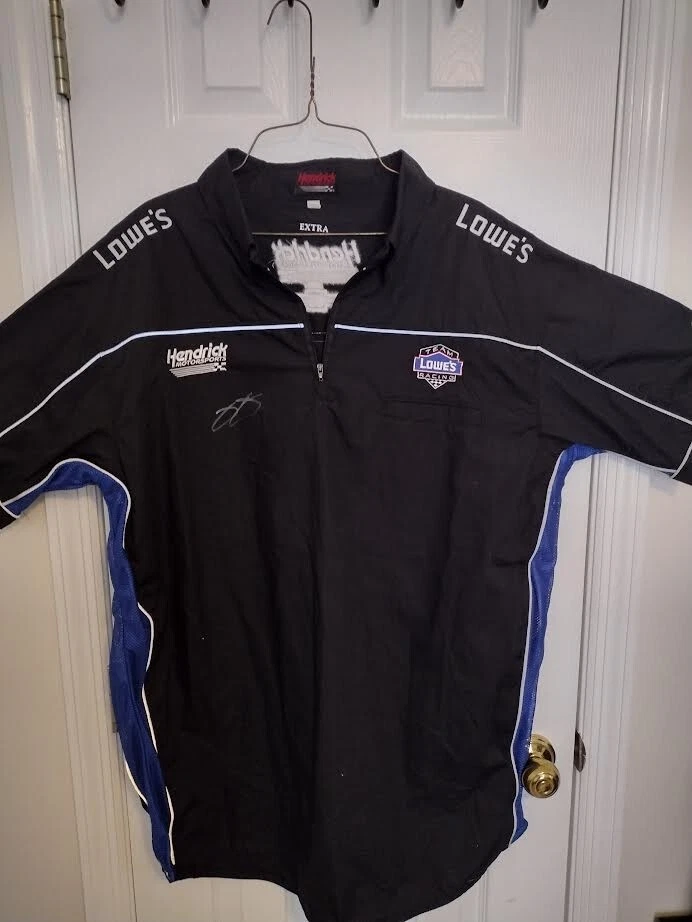 VTG Nascar Jacket Jimmie Johnson Mens Lowes Hendrick Jacket - Autographed - Sz L - Image 1 of 4
