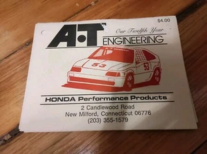 Catálogo de piezas de ingeniería vintage A-T Honda Civic Prelude CRX Integra Weber DCOE - Imagen 1 de 8