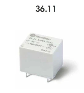 FINDER 36.11.9.009.2001 MINI RELE' PER CIRCUITO STAMPATO 10A - 250V - 9VDC - Foto 1 di 1