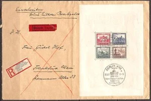 Germany 1930 IPOSTA s/s used on registered cover € 3,600.00 - Picture 1 of 2