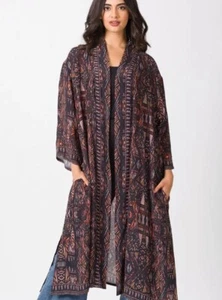 Sevya Sachita Kimono mehrfarbig bedruckt - Einheitsgröße - Bild 1 von 7