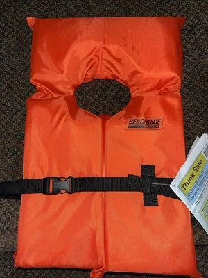 Seachoice Orange Adult Life Vest, NEAR-SHORE BUOYANT VEST - Image 1 of 4