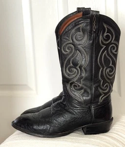 TONY LAMA Mens Vintage Ostrich Western Cowboy Boots Sz 10.5 EE - Picture 1 of 11