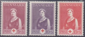 DENMARK 1939 - COMPLETE YEAR SET / JAHRGANG - RED CROSS Mi.: 250-252 - **MNH** - Picture 1 of 1