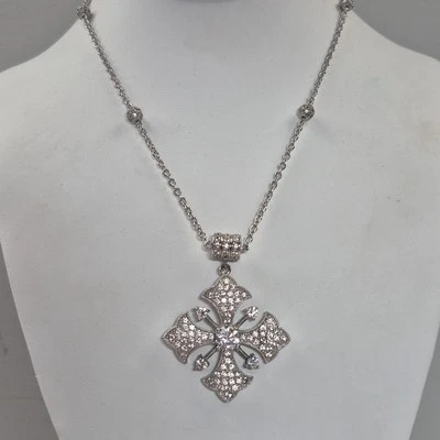 Joseph Esposito Sterling Silver Interchangeable Maltese Cross Pendant Necklace  - Image 1 of 4
