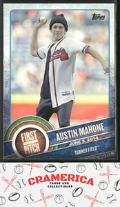 Austin Mahone 2015 Topps First Pitch #FP-07 Atlanta Braves - Picture 1 of 2