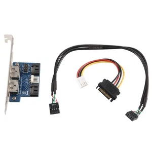 Dual Port Sata To 5V 12V  Over Esata USB Port Adapter Convert Expansion2931 - Afbeelding 1 van 8