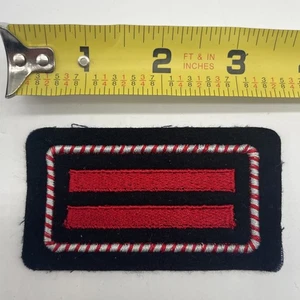 Vintage German Chief Upper-Firefighter Rank Stripes Felt Patch OBM Feuerwehr - Picture 1 of 5