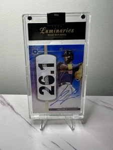 Ronald Acuna Jr Patch Auto /10 2024 Topps Luminaries Home Run Kings Autograph - Picture 1 of 3