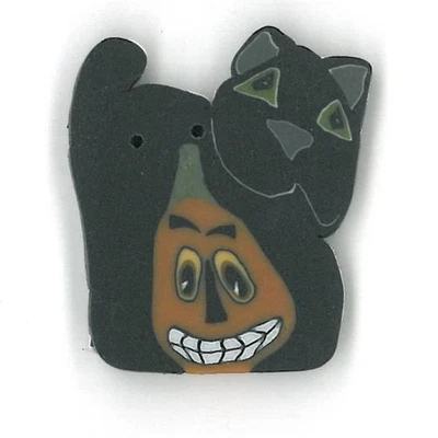 Fraidy Cat 4587 Buttons by Just Another Button Company - Image 1 of 2