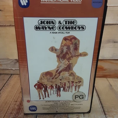 The Cowboys VHS Used John Wayne Bruce Dern Western Warner Clamshell - Imagem 1 de 4