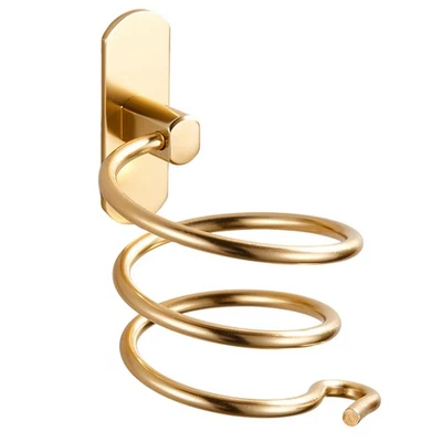 Soporte para secador de pelo montado en la pared espiral herramientas para el cuidado del cabello estante colgante6120 Foto 1 de 4