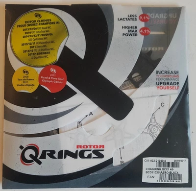 Rotor Q Ring Oval Chainring 40T,  BCD 110x5,  Brand New in Package - Image 1 of 4