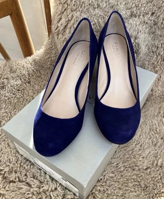 Carvela Blue Suede Court Shoe Size 5 - Image 1 of 4