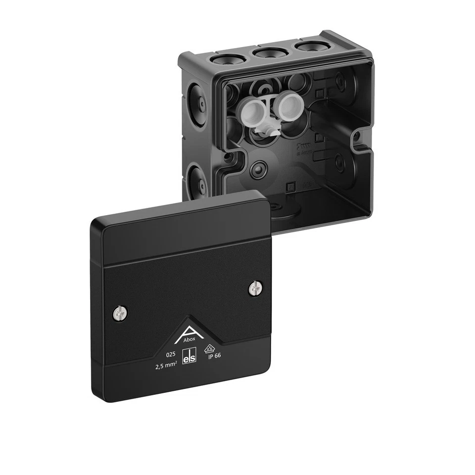 Spelsberg Abox 025-L/sw Abzweigkasten IP66 schwarz 87x87x52mm