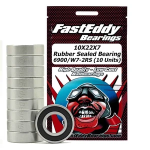 10X22X7 Gummi abgedichtetes Lager 6900/W7-2RS 10 Einheiten - Bild 1 von 1
