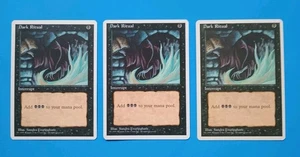 Magic the Gathering MTG Fourth (4TH) Editon DARK RITUAL X 3 LP/EX C 1995! - Picture 1 of 3