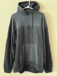 Bulwark Flame Resistant Hoodie Pullover Long Sleeve N. Blue/Gray Jacket Size XL - Picture 1 of 13