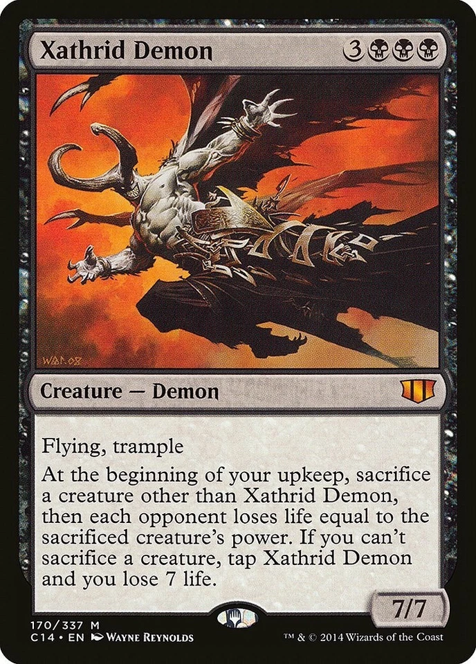 MTG - 4 x Xathrid Demon - Playset 4x x4 - Commander 2014 Regular NM - Image 1 of 1