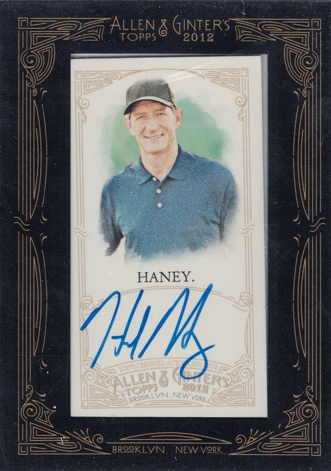 2012 Topps Allen & Ginter Framed Mini Auto #AGA-HH Hank Haney - Image 1 of 1