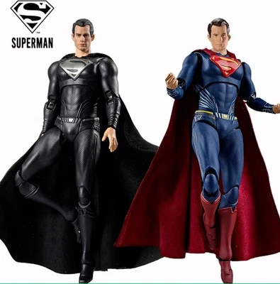 Figurine Superman Black Justice League 20cm Henry Cavill Collection DC Cadeau - Immagine 1 di 4