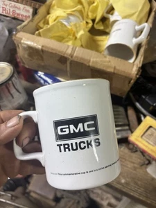 GMC TRUCKS TRATTORE RIMORCHIO Annuncio Tazza Da Caffè Tazza VTG Made In Eng - Foto 1 di 4