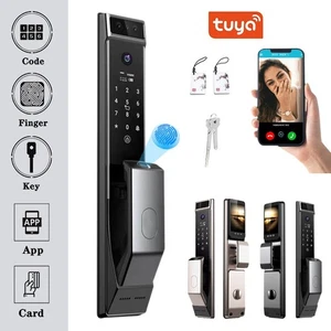 3D Face Visual Intercom WIFI Smart Door Lock W/ Camera Fingerprint Password NEW - Picture 1 of 28