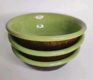 3 Denby Stoneware England Green Cereal Bowl 5.75" - Picture 1 of 5