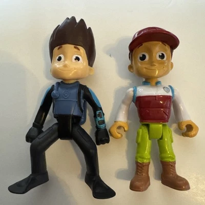 Lote de bonecos de ação Paw Patrol Jungle Rescue Ryder 3” Spin Master e mergulhador - Imagem 1 de 4