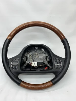 98-04 Lincoln Town Car Grand Marquis Volante Crucero Cuero Madera Negro Foto 1 de 4