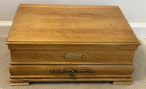 PACIFIC SILBERTUCH Schwerlast Besteck Silberbesteck Eiche Aufbewahrungsbox Truhe - Bild 1 von 16