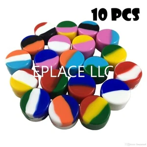 5ml Silicone Container Mixed Color Case 10pcs Food Storage Non-Stick Round Jar - Picture 1 of 12