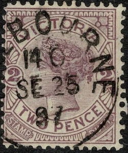 VIC POSTMARK - MELB. TIME CODE - 14 O. 28 SE 1897. - Bild 1 von 1