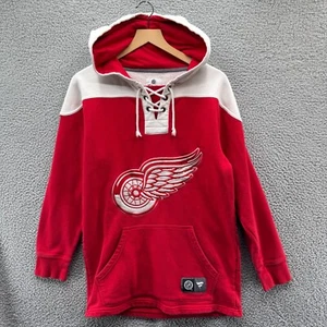 Detroit Redwings Sweatshirt Mens Small Hoodie Red - Picture 1 of 9